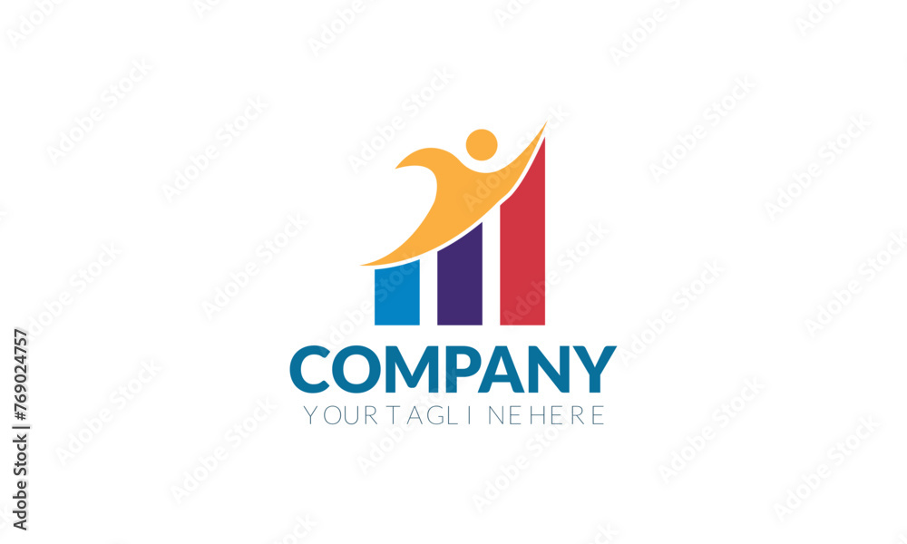 Simple Business Logo Design vector illustration. Simple Business Logo Design vector illustration.