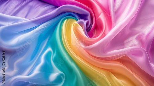 Abstract Rainbow Silky Background