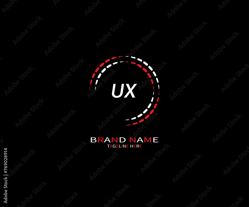 UX letter logo creative design. UX unique design