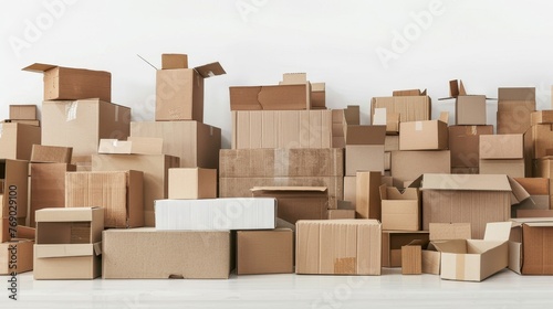 Abundance of Various Cardboard Boxes photo