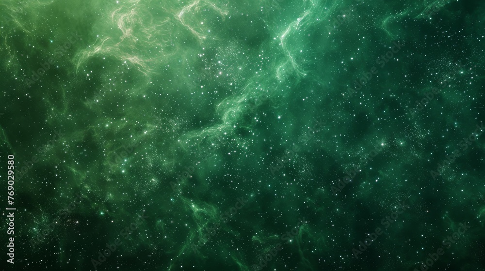 Ethereal Green Nebula Texture
