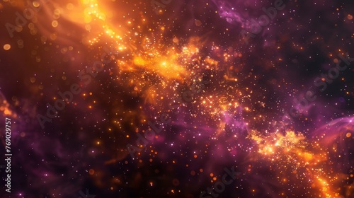 Cosmic Dust and Stars Abstract Background © GoGameGod
