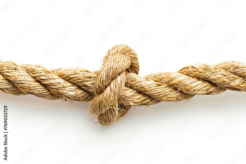 Rope loop isolated on white background Rope loop isolated on white background