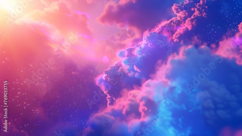 Dreamy Skyscape with Vibrant Colors