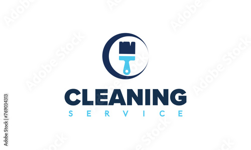 Cleaning Service Logo Design Idea. Symbol for Cleaning the Living and Work Place.