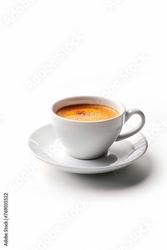 Wallpaper Mural A cup filled with coffee rests on a saucer, creating a simple yet classic image Torontodigital.ca