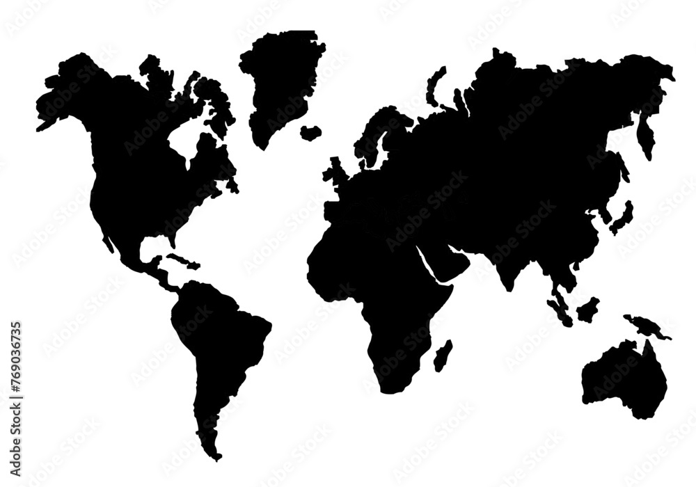 Obraz premium map of the world