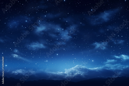 Background of an illustration of a starry night sky on a summer night.
