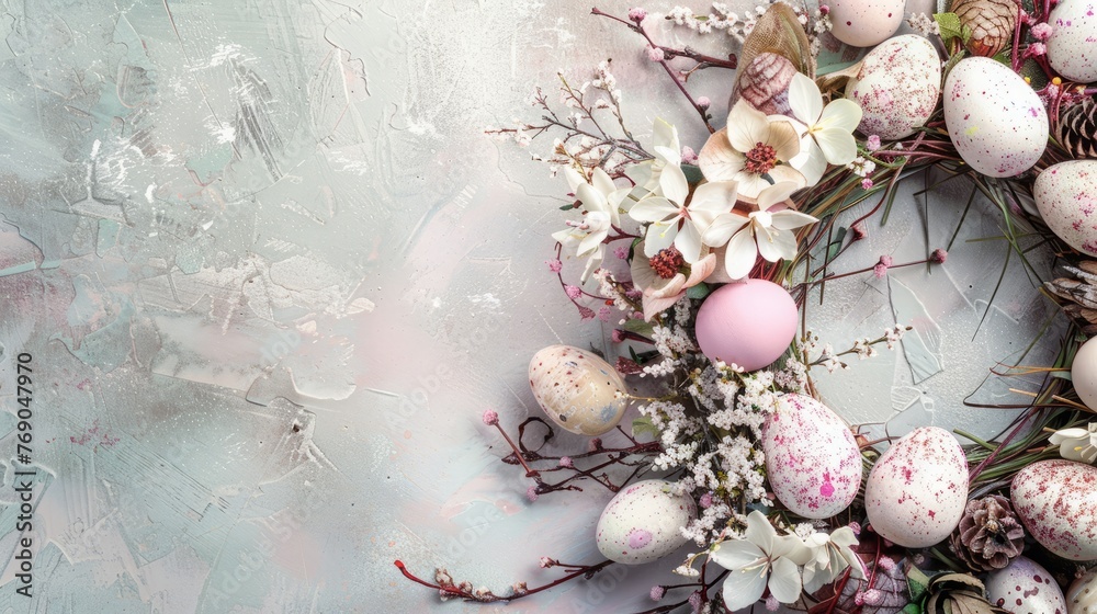 Obraz premium easter wreath.
