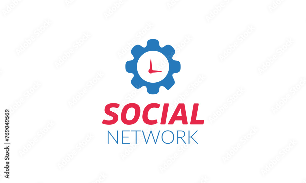 Obraz premium Social media network - vector logo template concept illustration. Message communication creative abstract sign.