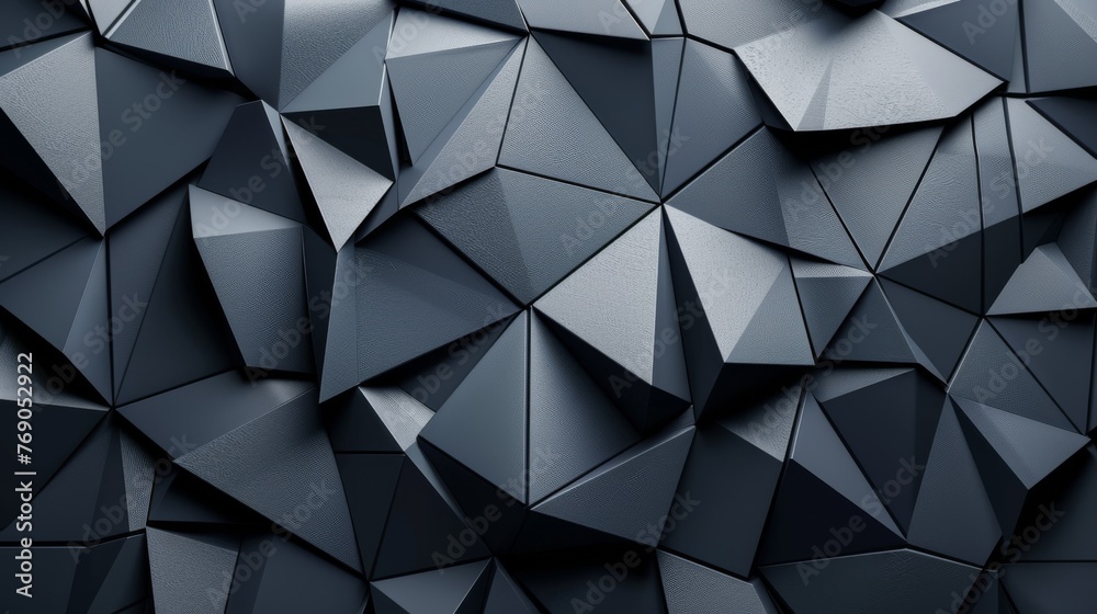Modern 3D Geometric Polygonal Background in Monochrome
Modern 3D Geometric Polygonal Background in Monochrome