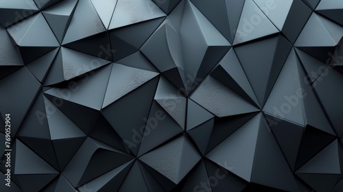 Abstract Geometric Triangular Shapes in Shades of Grey 