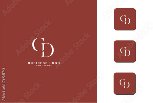Alphabets  Letters CD, DC  Initials Logo Monogram