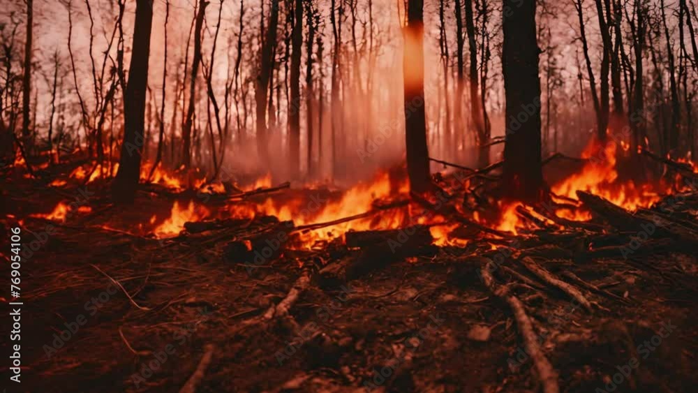 forest fire from within the forest forest fire from within the forest