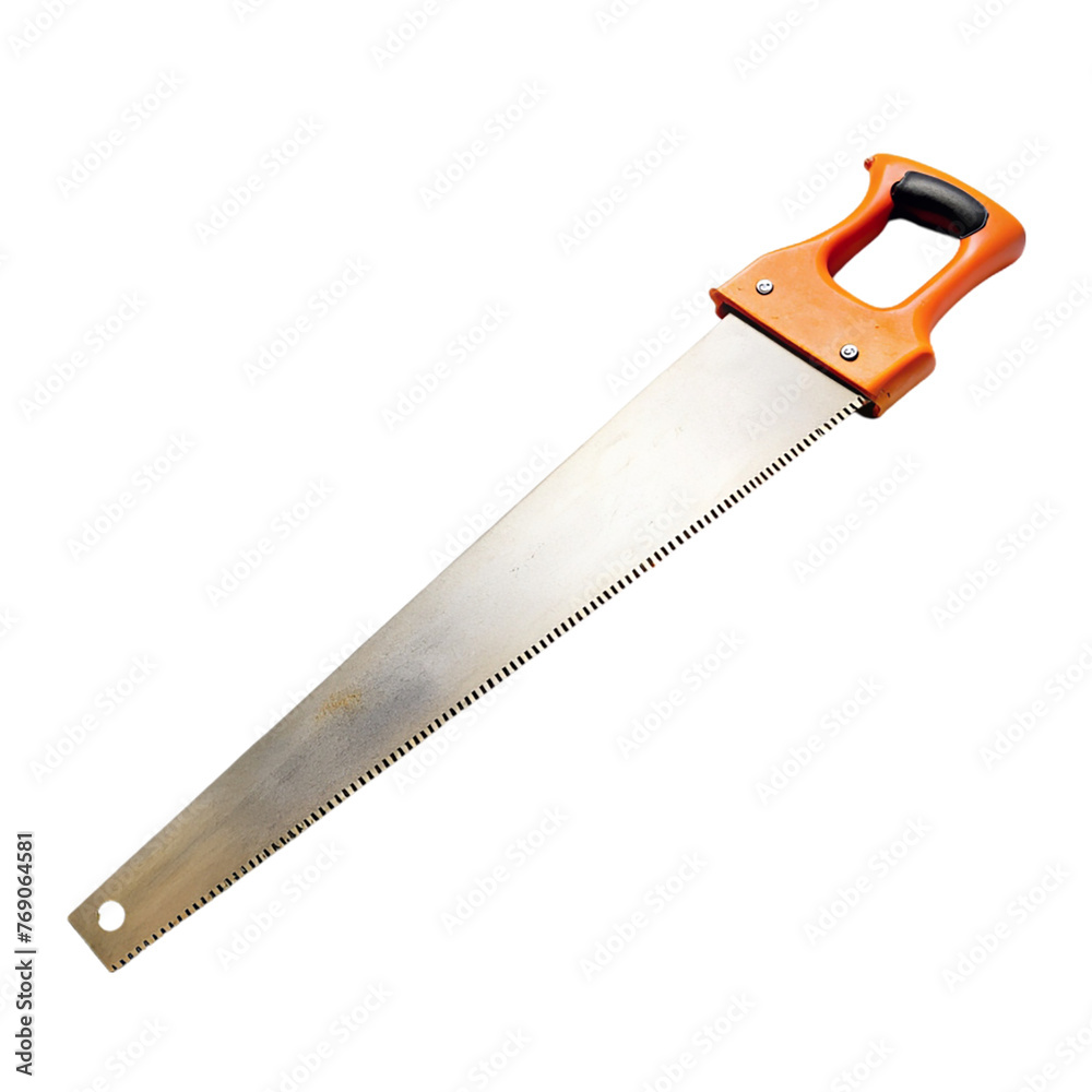 Hand saw isolated on transparent background. Hand saw isolated on transparent background.