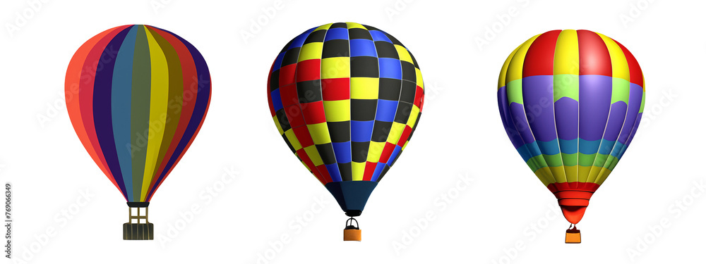 various coloured hot air balloon various coloured hot air balloon