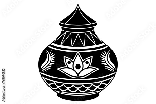 -Indiana-wedding-simple--kalash-vector-illustration