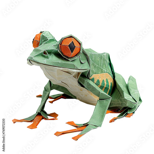 Paper frog - origami