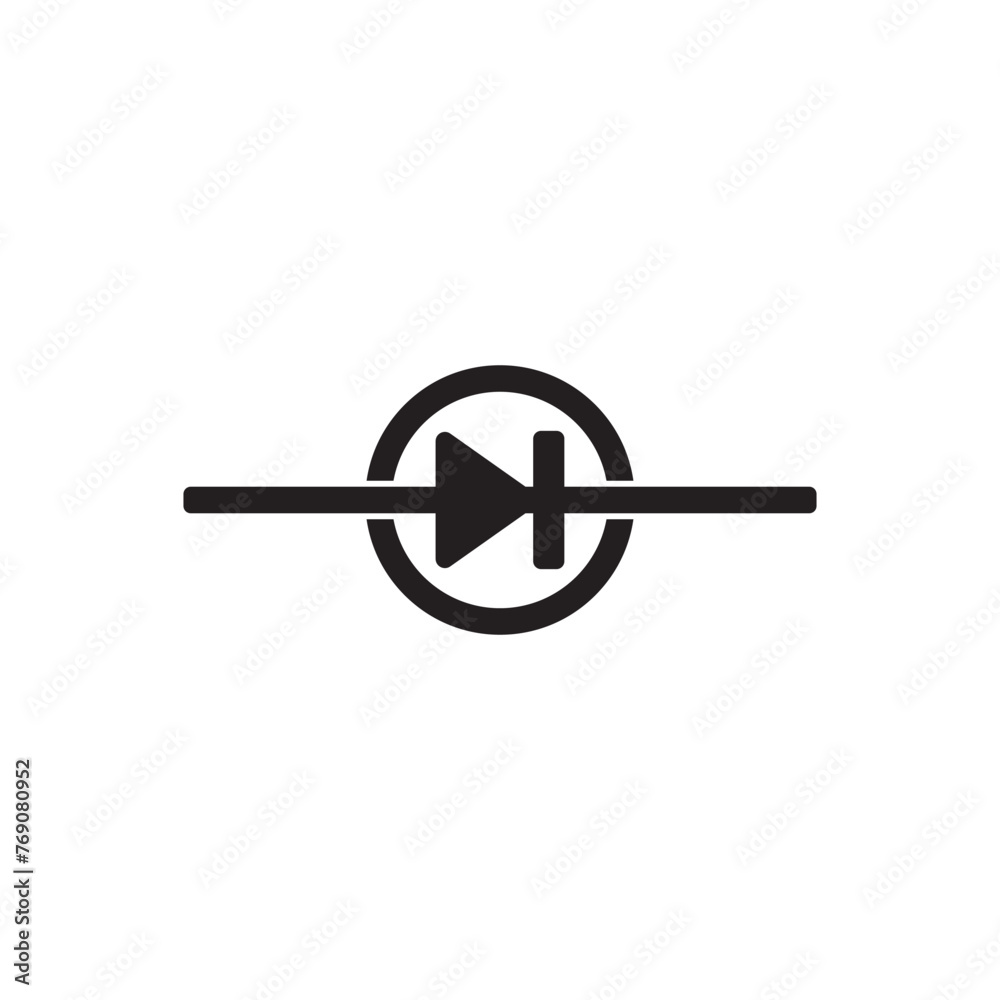 Electric diode icon vector illustration design Electric diode icon vector illustration design