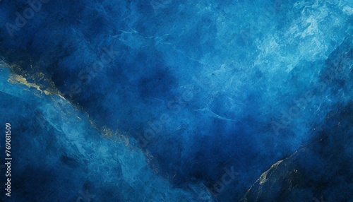 Regal Ripples: Sapphire Blue Background with Elegant Marbled Texture