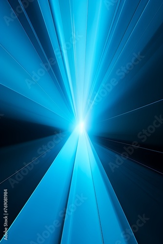 Single light azure ray, diagonal, top right to bottom left