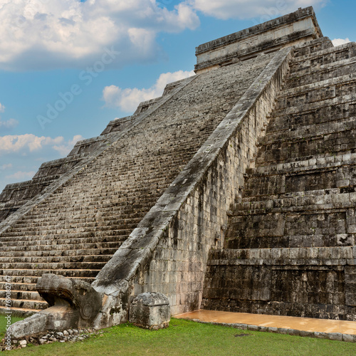 The snake on Pyramid of Kukulcan