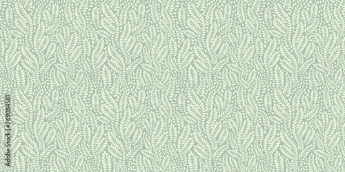 Background seamless pattern of leaves on a green background. Background for the site, invitations, postcards, for packaging, product design. Ilustration., floral background.