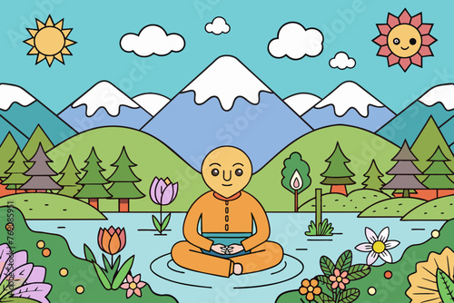  "Find your inner peace amidst the beauty of nature with our backgrounds."