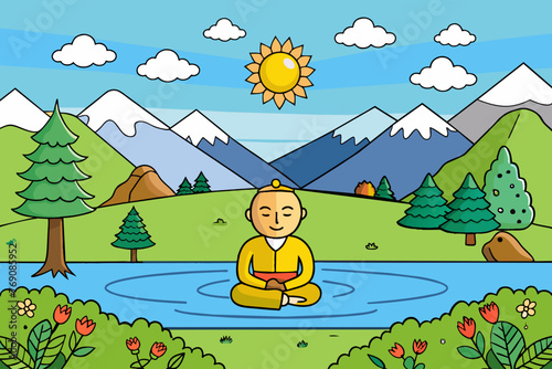  "Find your inner peace amidst the beauty of nature with our backgrounds."