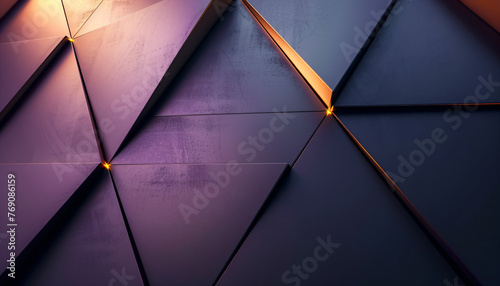 modern abstract polygonal background, futuristic geometric design in dark purple tones