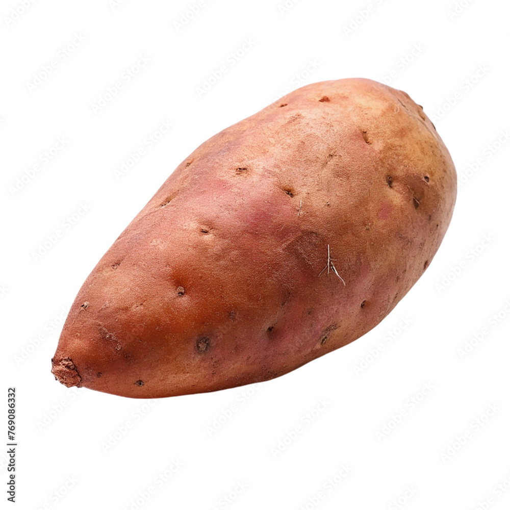 Sweet potato isolated on transparent background. Fresh organic sweet potato. Sweet potato isolated on transparent background. Fresh organic sweet potato.