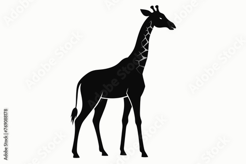 Vector design of a Giraffe TOP silhouette