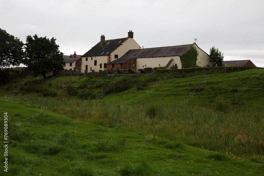 Fototapeta premium Bleatarn farm - along the Hadrian's wall between Carlisle and Wallton - Cumbria - England - UK