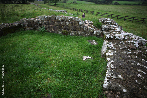 Milecastle - along the Hadrian's wall between Brampton - Wallton and Gilsland - Cumbria - Northumberland - England - UK photo