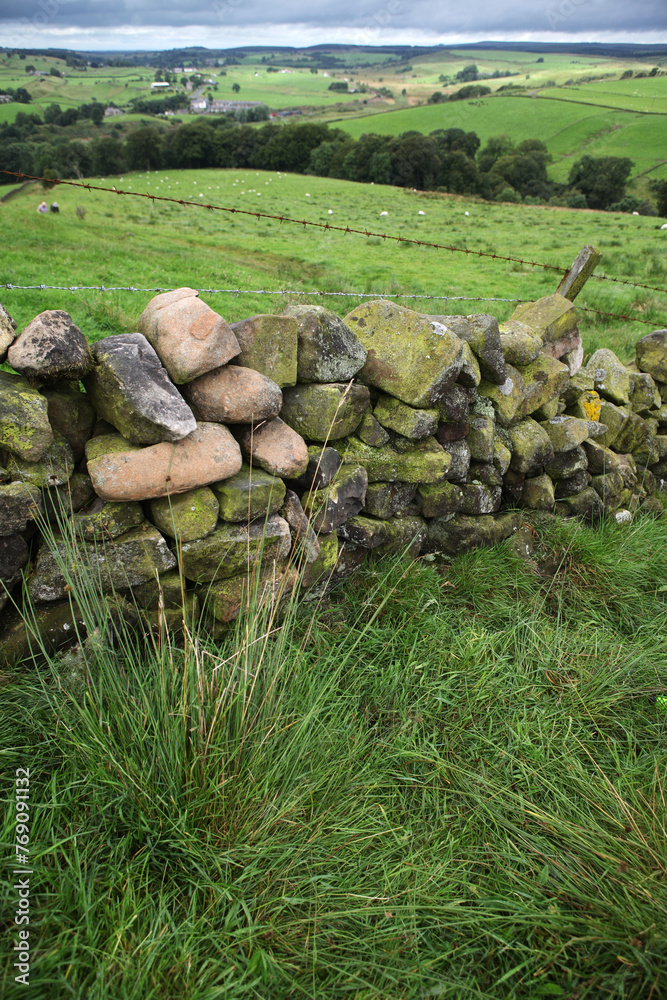 Along the Hadrian's wall between Gilsland and Twice Brewed - Northumberland - England - UK Along the Hadrian's wall between Gilsland and Twice Brewed - Northumberland - England - UK