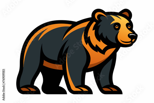 Vector design of a bear