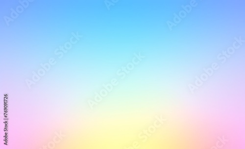 A vibrant rainbow gradient background with a soft blur effect