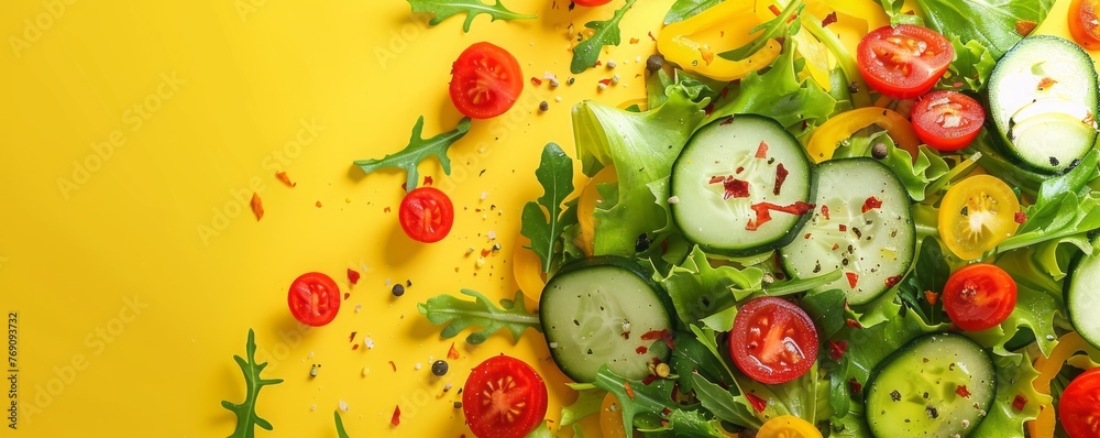 fresh vegetables salad background. fresh vegetables salad background.