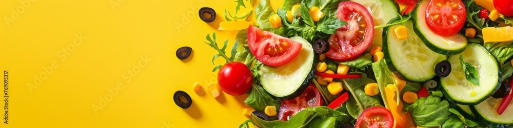 fresh vegetables salad background. fresh vegetables salad background.