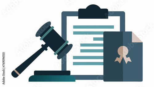 A silhouette of a judges gavel and a contract symbol with a caption reading Ensure your contracts are legally sound with our comprehensive