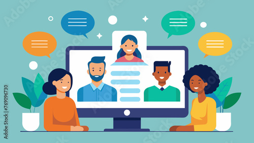 A webinar on consumer rights with a panel of experts visible on the screen and a chat box displaying questions and comments from participants.