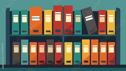 A shelf filled with labeled file folders symbolizing the archives of past legal cases and contracts in the field of education law.