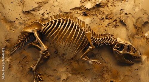 Dinosaur Fossil Excavation Site © Xanthius