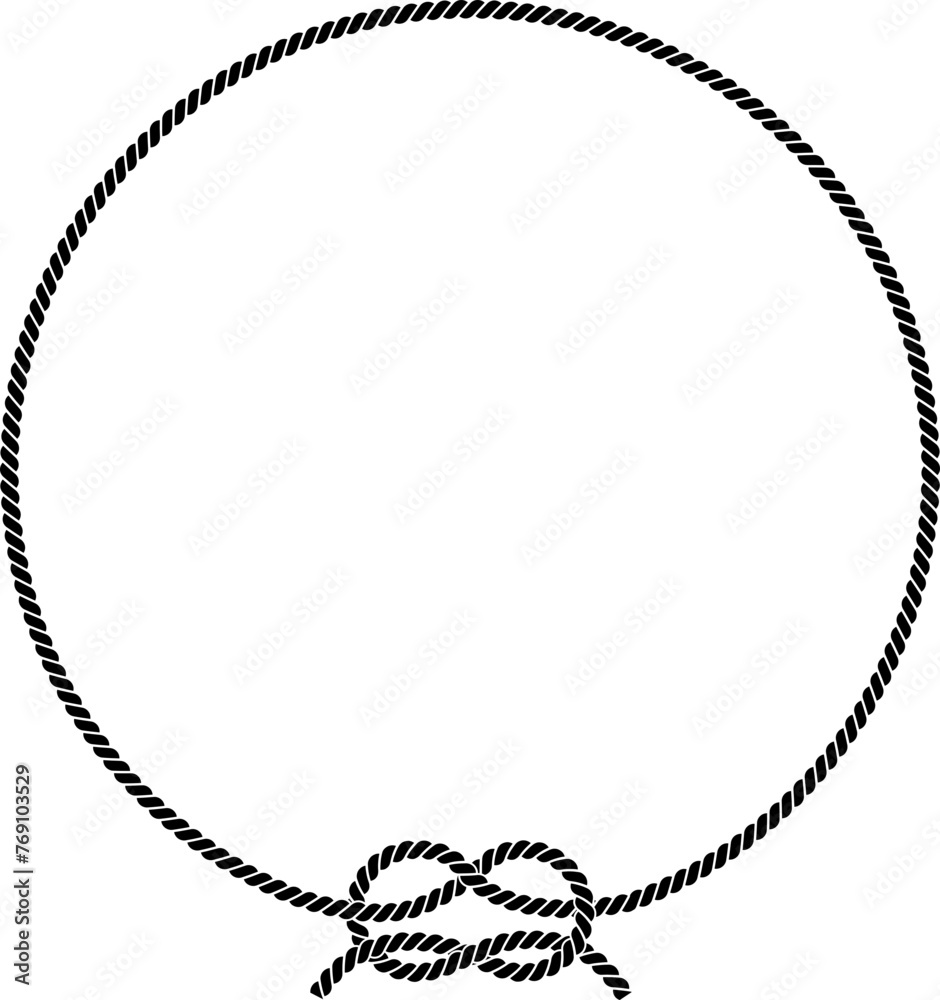 frame made of rope frame made of rope