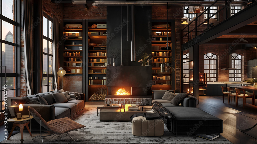 living room with fireplace interior of a house with rustic furniture living room with fireplace interior of a house with rustic furniture