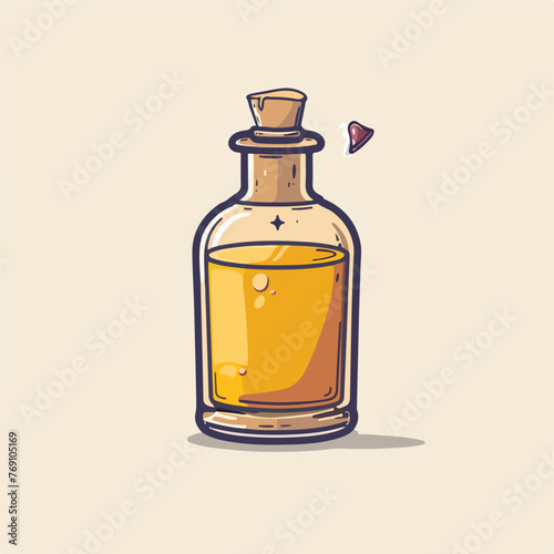 Flask icon design vector illustration cartoon 