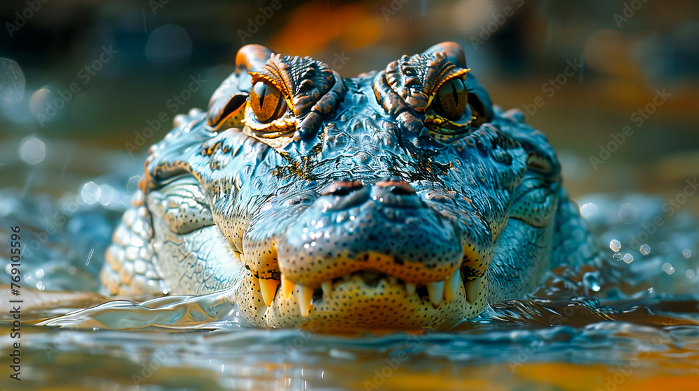 Close-Up of a Alligator in the Wild Close-Up of a Alligator in the Wild