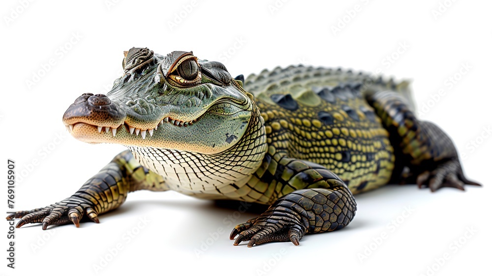 Obraz premium Crocodile isolated on a white background