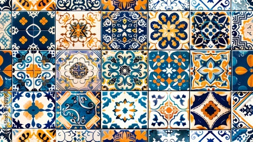 Wallpaper Mural  a bunch of different colored tiles that are in different shapes and sizes, all on one side of the wall. Torontodigital.ca