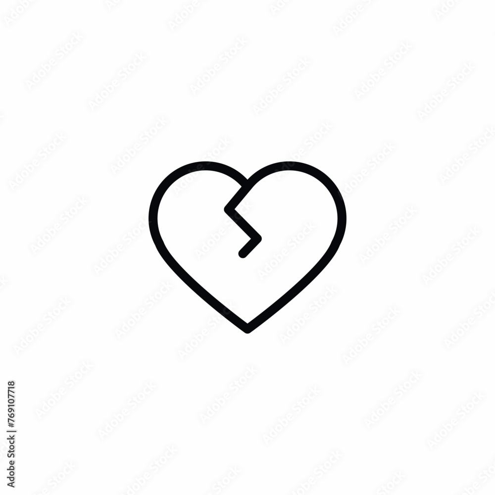 Broken Heart Love Pain icon